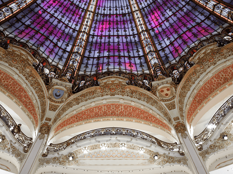 ceiling of galleries lafayette