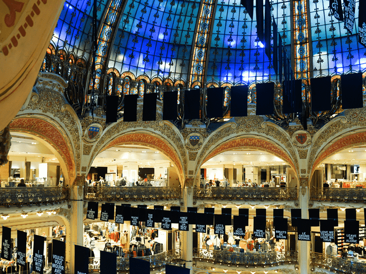 Galeries Lafayette inside view