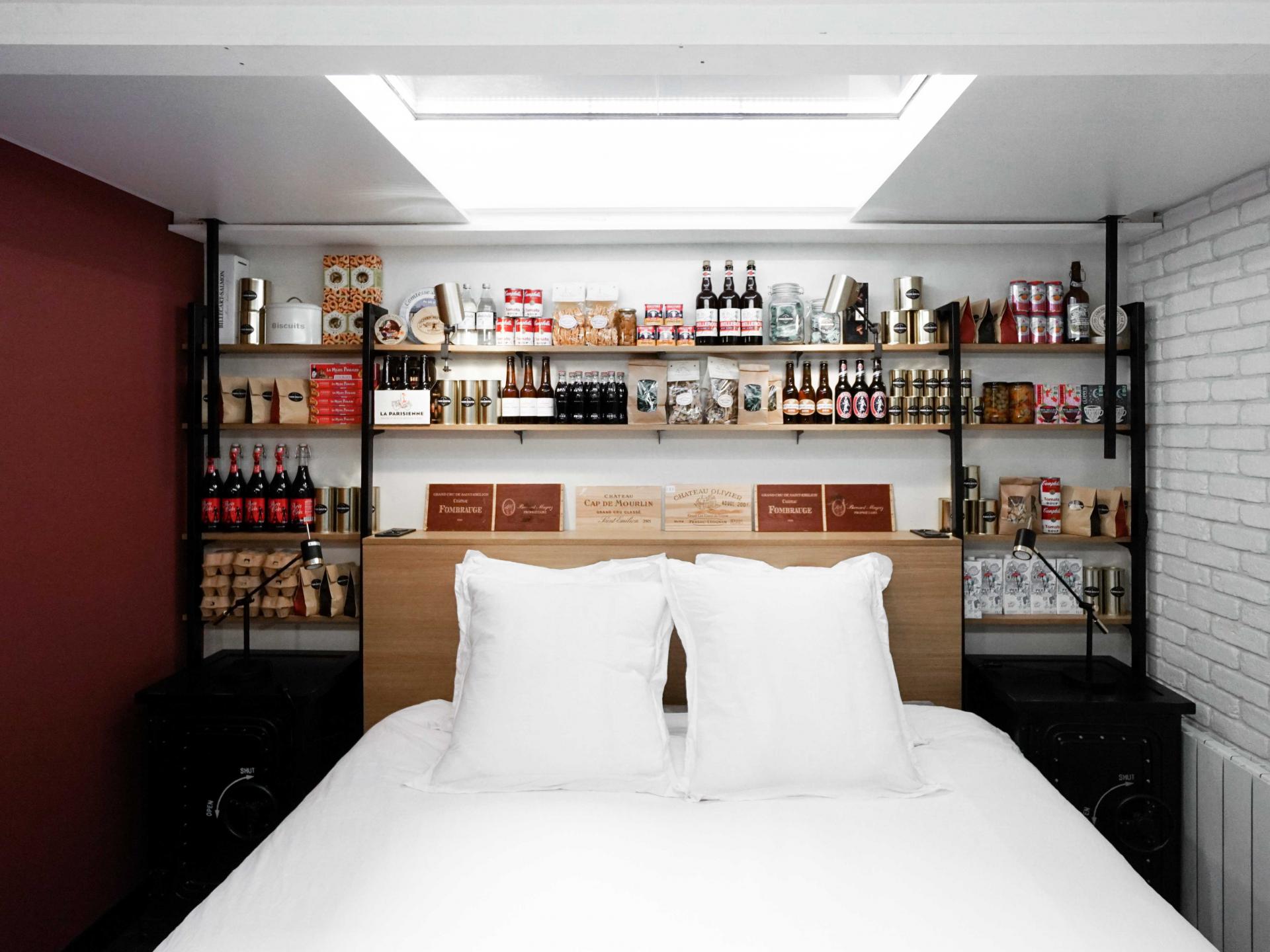 Sleep in a grocery store for a night in paris