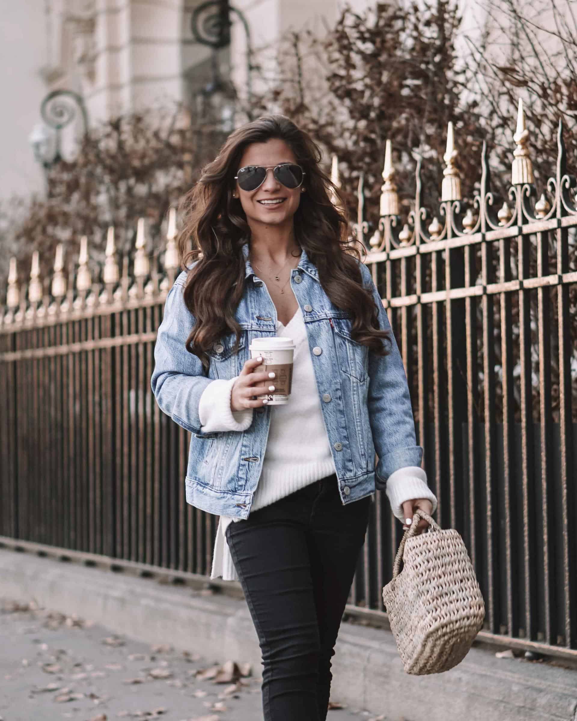 Blue jeans and hot sale jean jacket