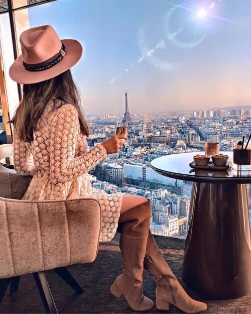 5 Luxury Rooftop Bars in Paris with an Eiffel Tower View • Petite in Paris
