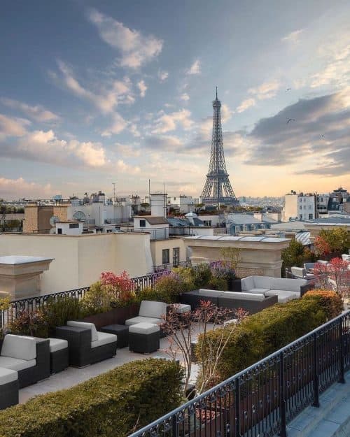 5 Luxury Rooftop Bars In Paris With An Eiffel Tower View • Petite In Paris