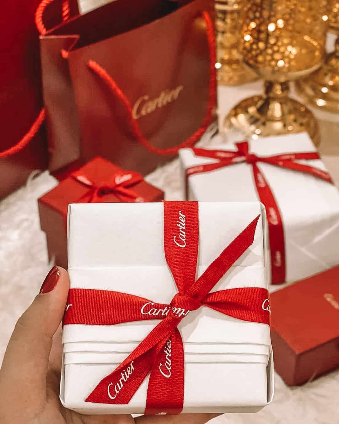 Cartier boxes and gifts