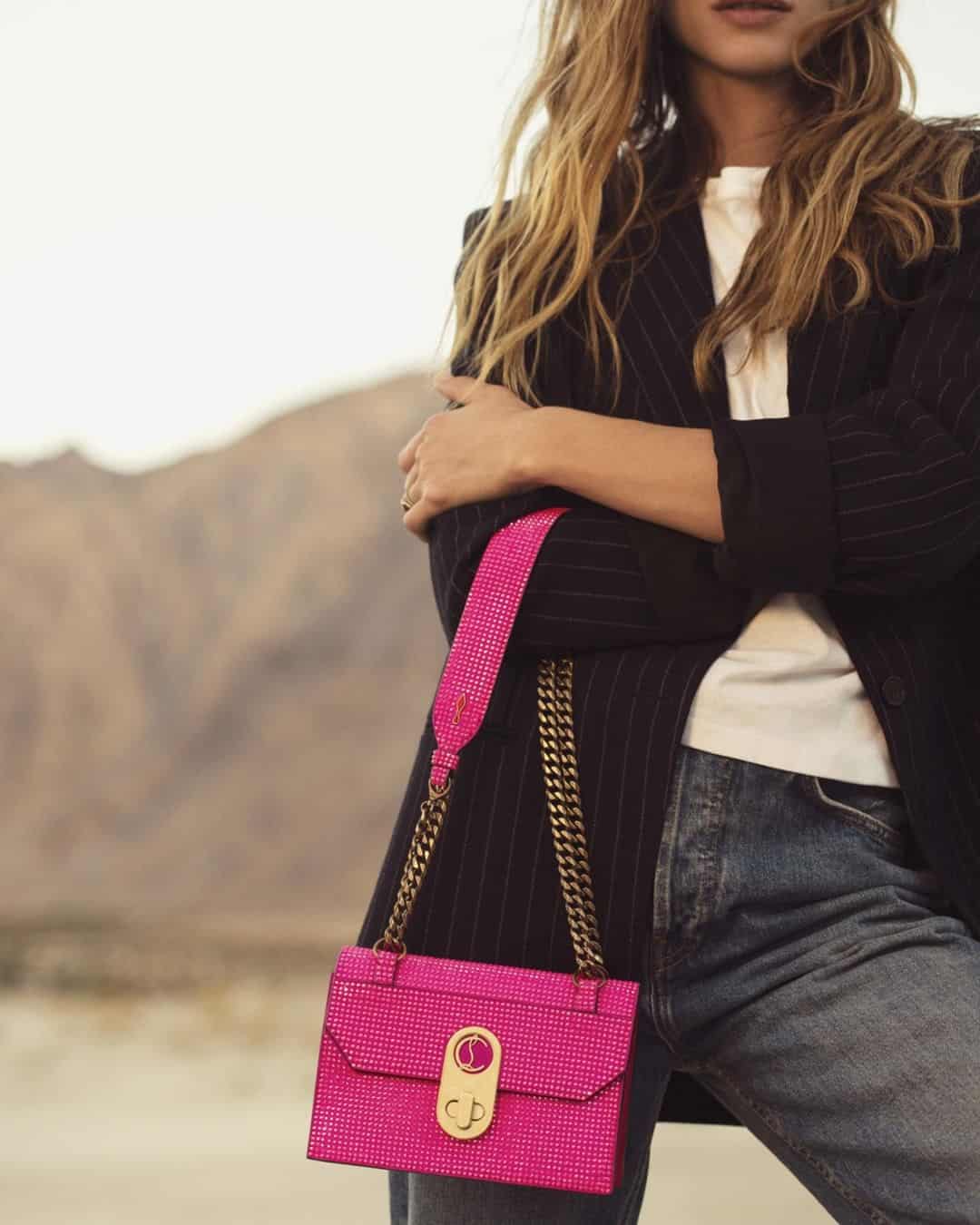 Bright pink Christian Louboutin bag