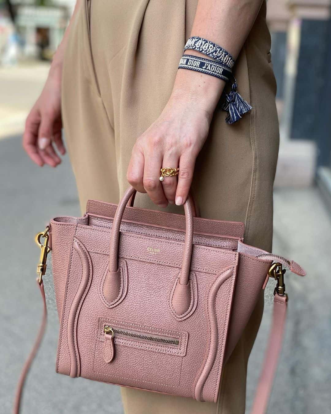 Celine Nano Bag Pink Styled