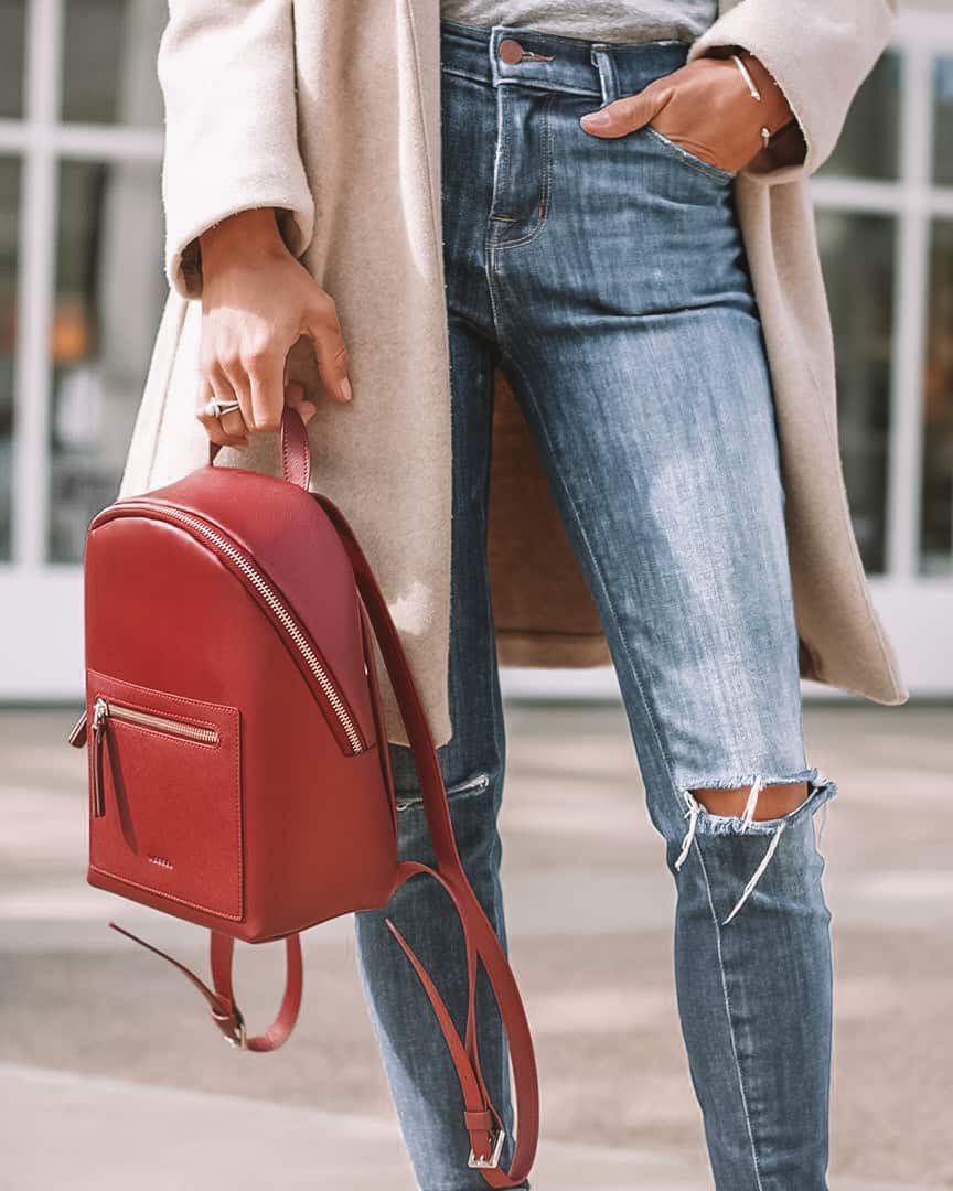 Red Backpack styled