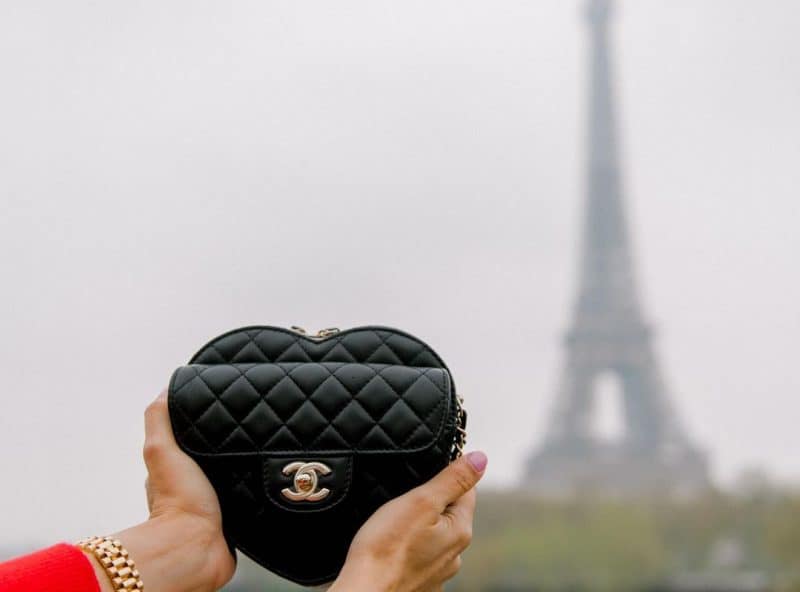 Chanel Heart Shaped Bag Details • Petite in Paris