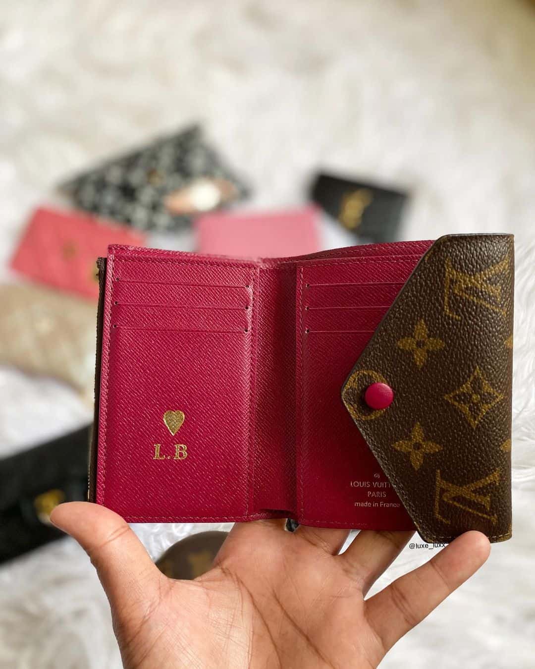 LV Heat Stamp on a wallet
