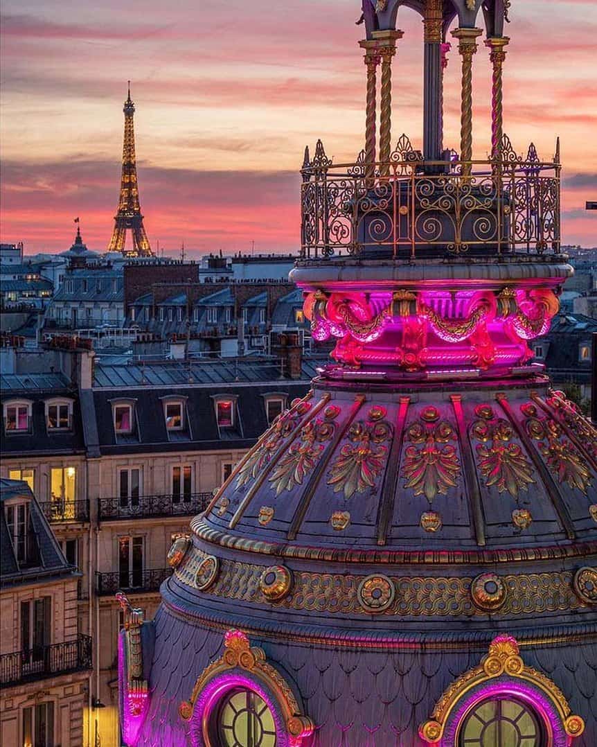 Summer Sunset in Paris