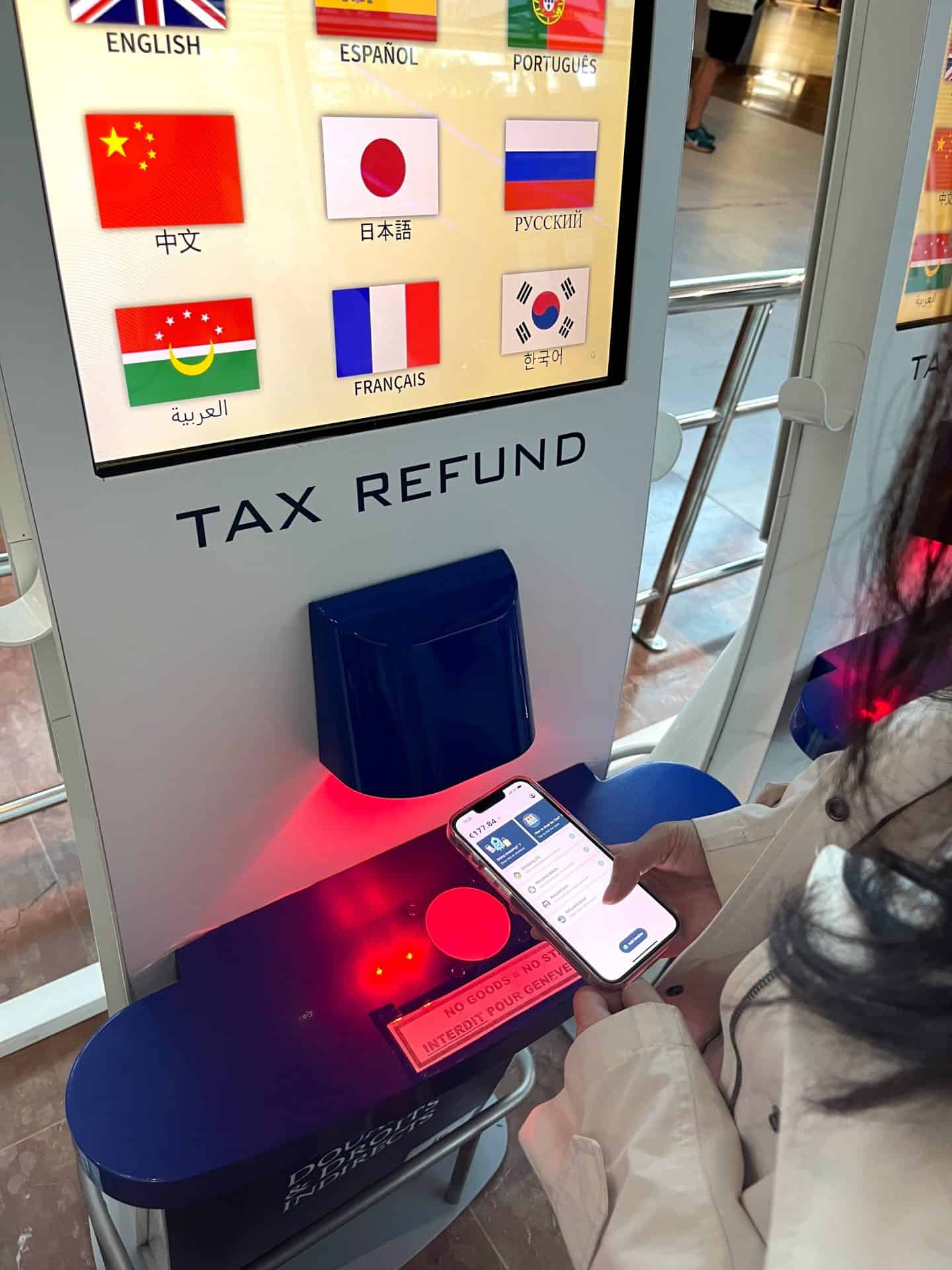 submit your vat tax refund at the train station or airport