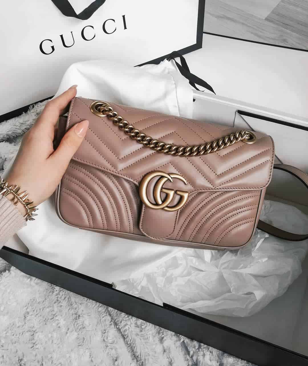 Gucci Marmont Bag pink color