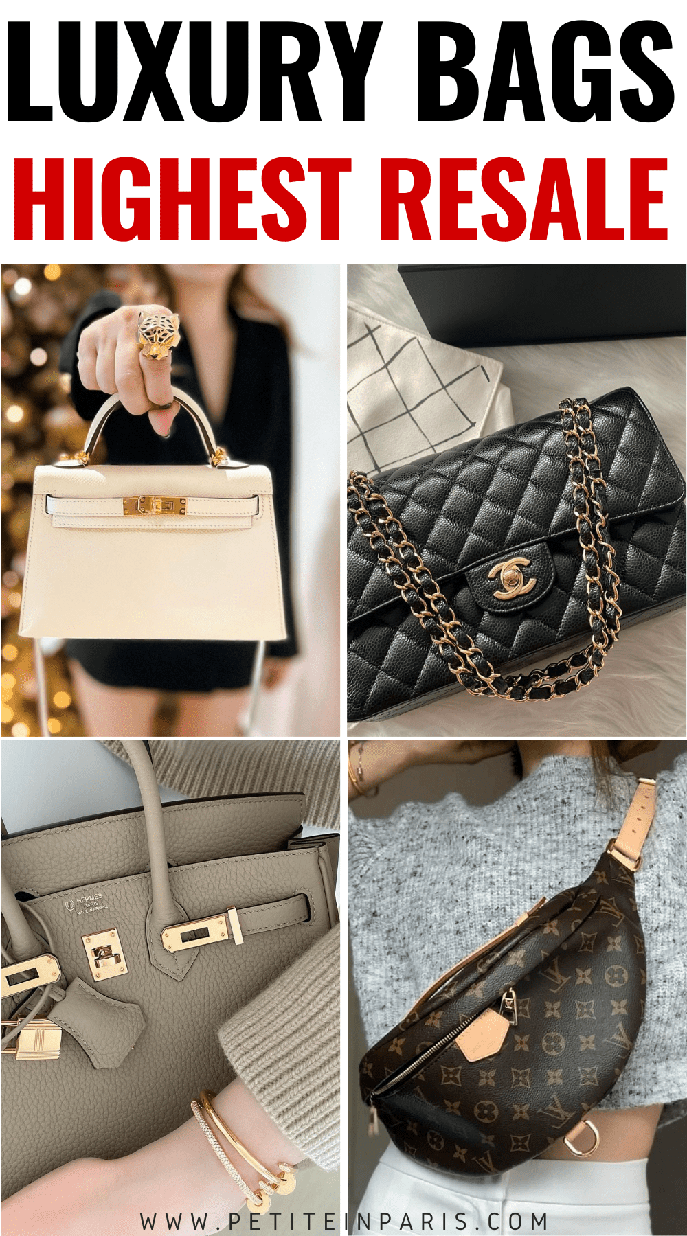 Luxury Bags with the highest resale value