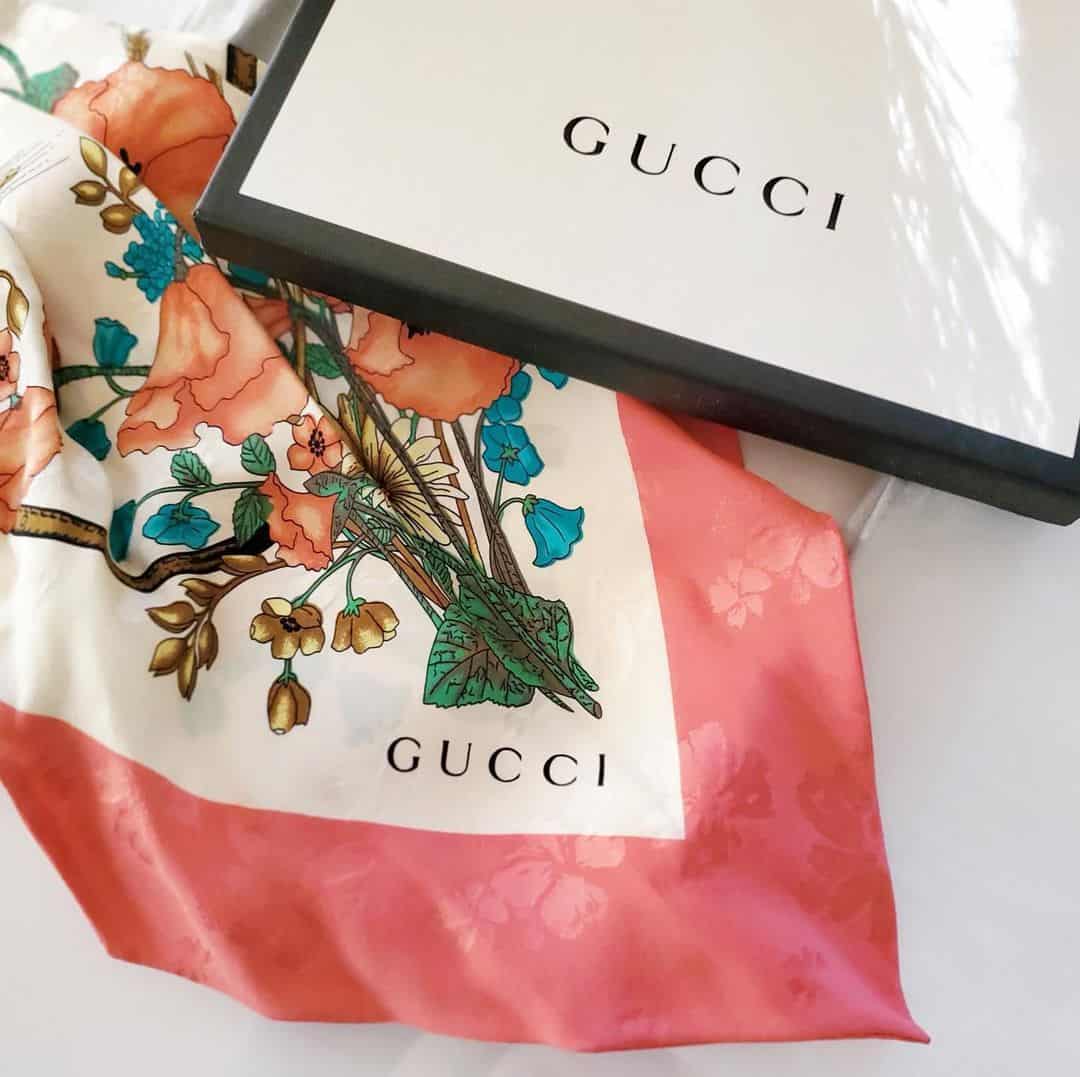 Vintage Gucci Flora Scarf