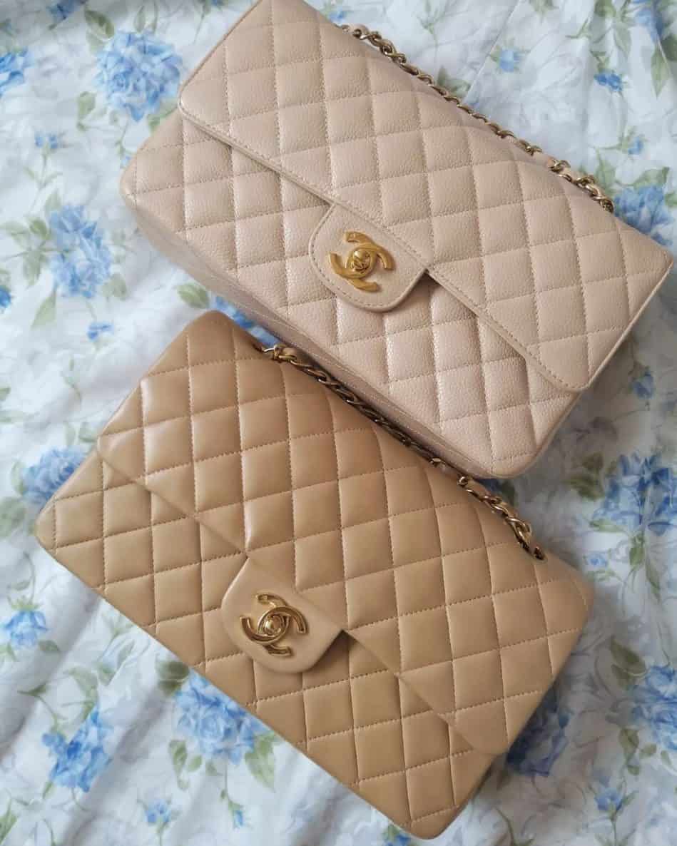 Chanel Caviar vs Lambskin Leather Which is Better? • Petite in Paris