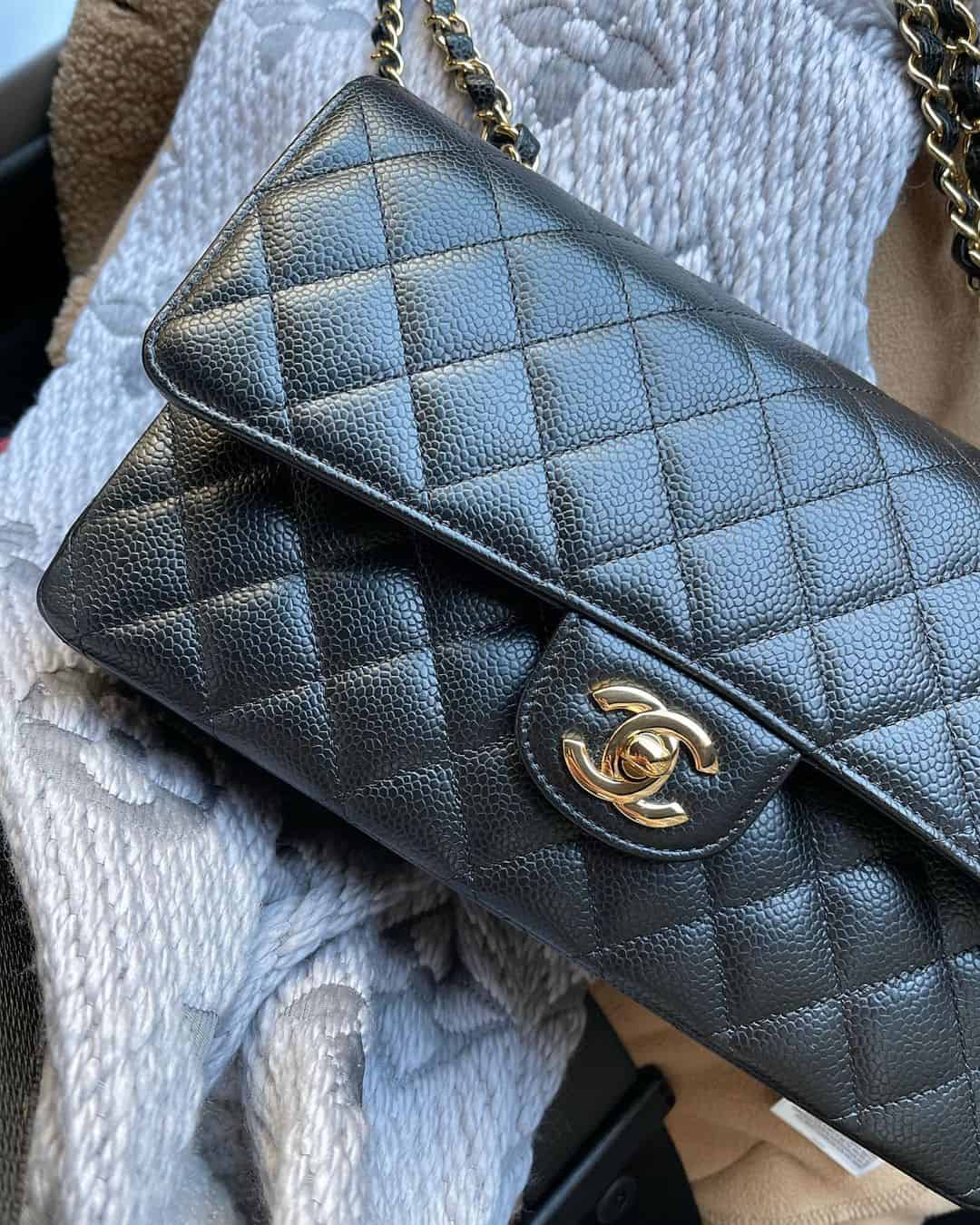 Chanel Caviar closeup