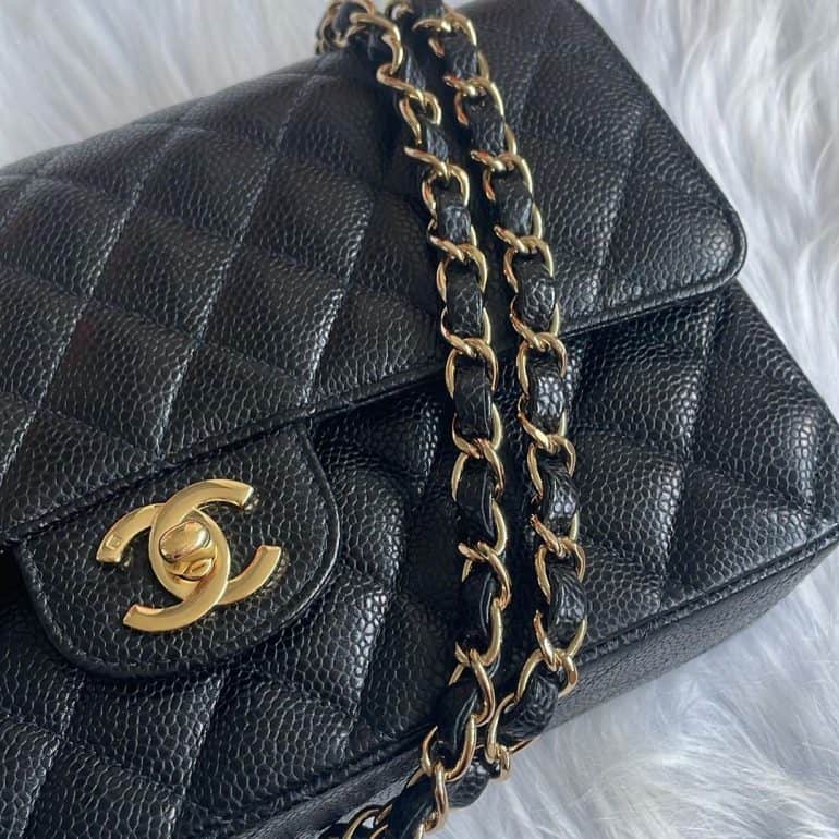 Chanel Caviar vs Lambskin Leather Which is Better? • Petite in Paris
