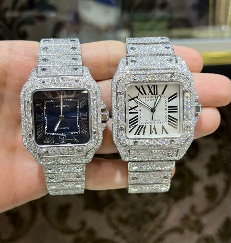 20 Photos of Iced Out Cartier Watches • Petite in Paris