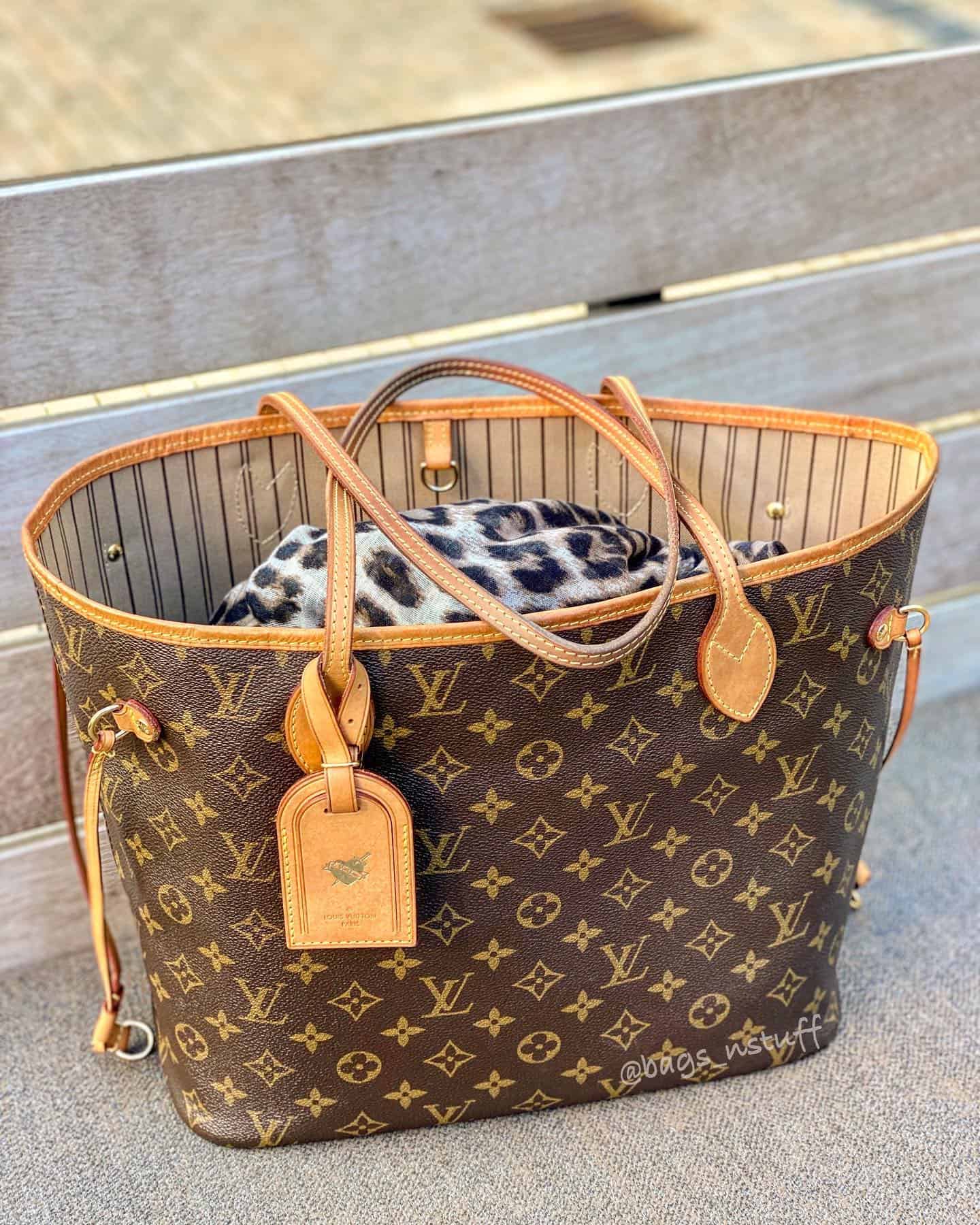 What fits inside a LV Neverfull bag