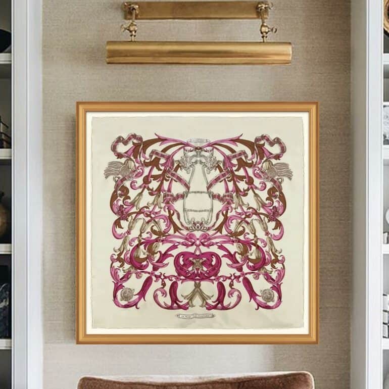 15 Framed Hermes Scarf ideas For Your Home • Petite in Paris