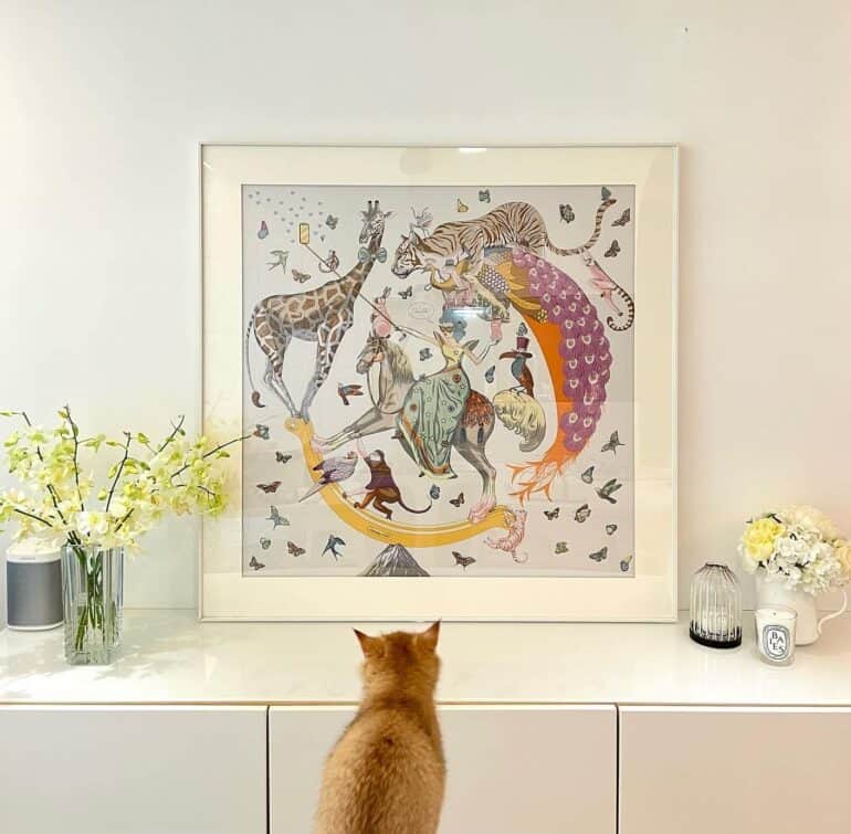 15 Framed Hermes Scarf ideas For Your Home • Petite in Paris