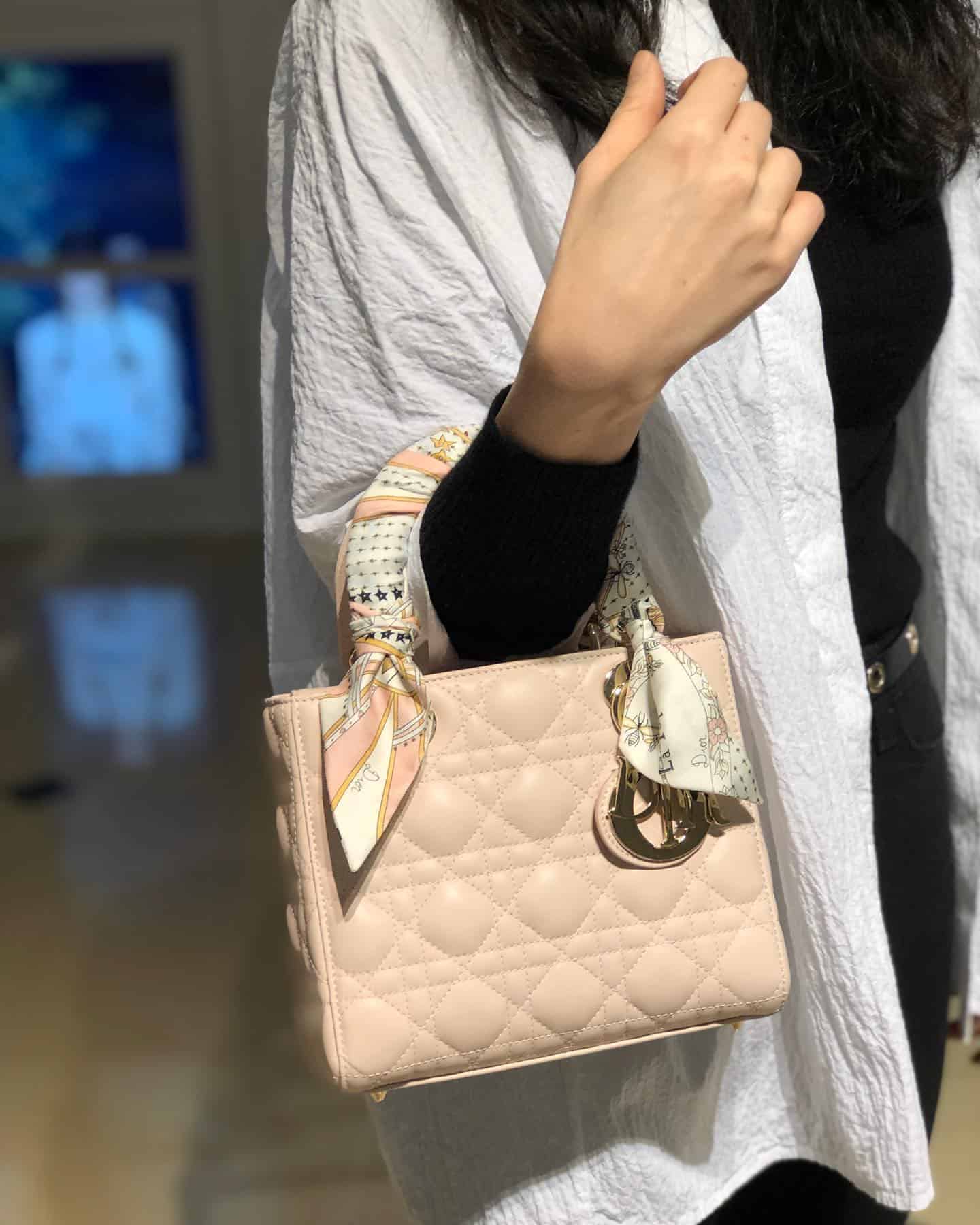 Small Lady Dior bag, lady dior size guide