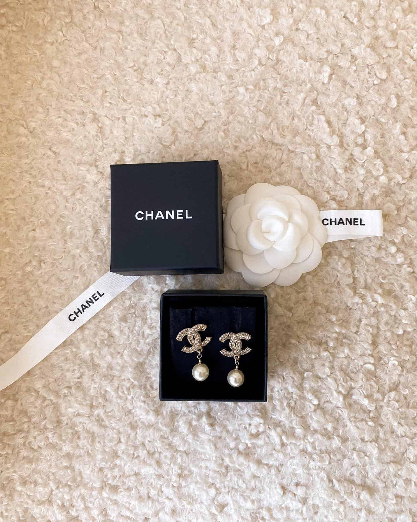 Crystal Chanel Earrings