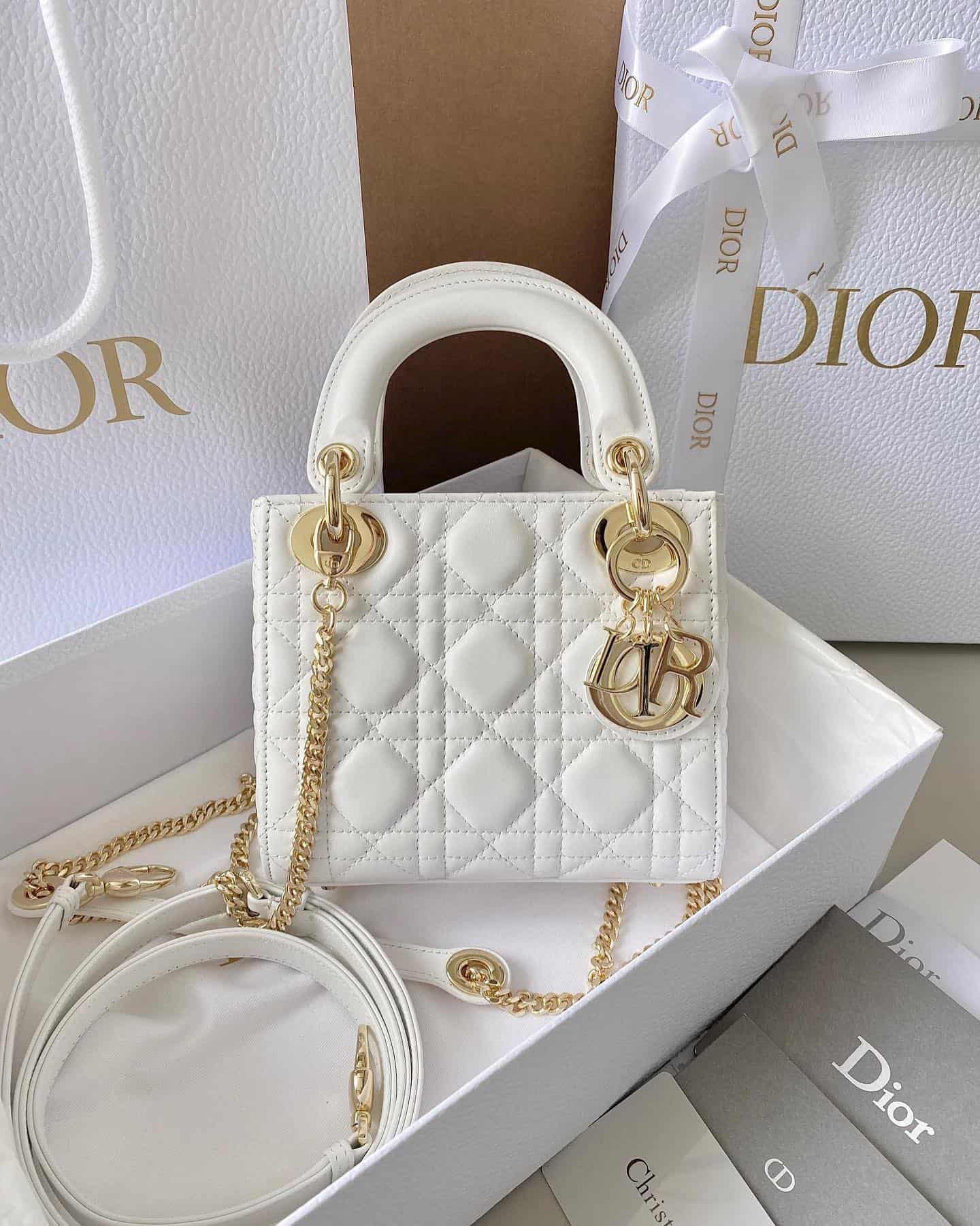 Reasons the Lady Dior bag is popular white lady dior bag