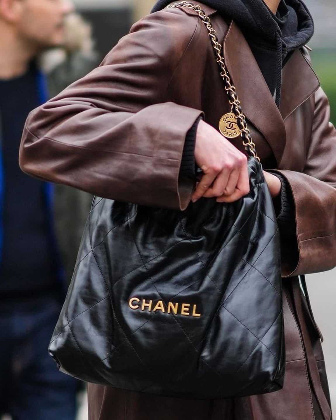 Black Large Chanel 22 bag