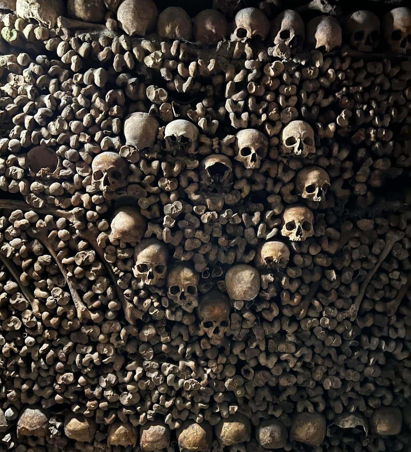 Heart Bone design in the Catacombs of Paris