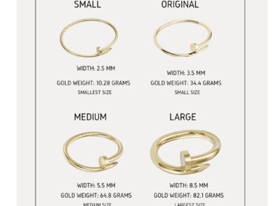 Juste Un Clou Bracelet Size Guide 2024