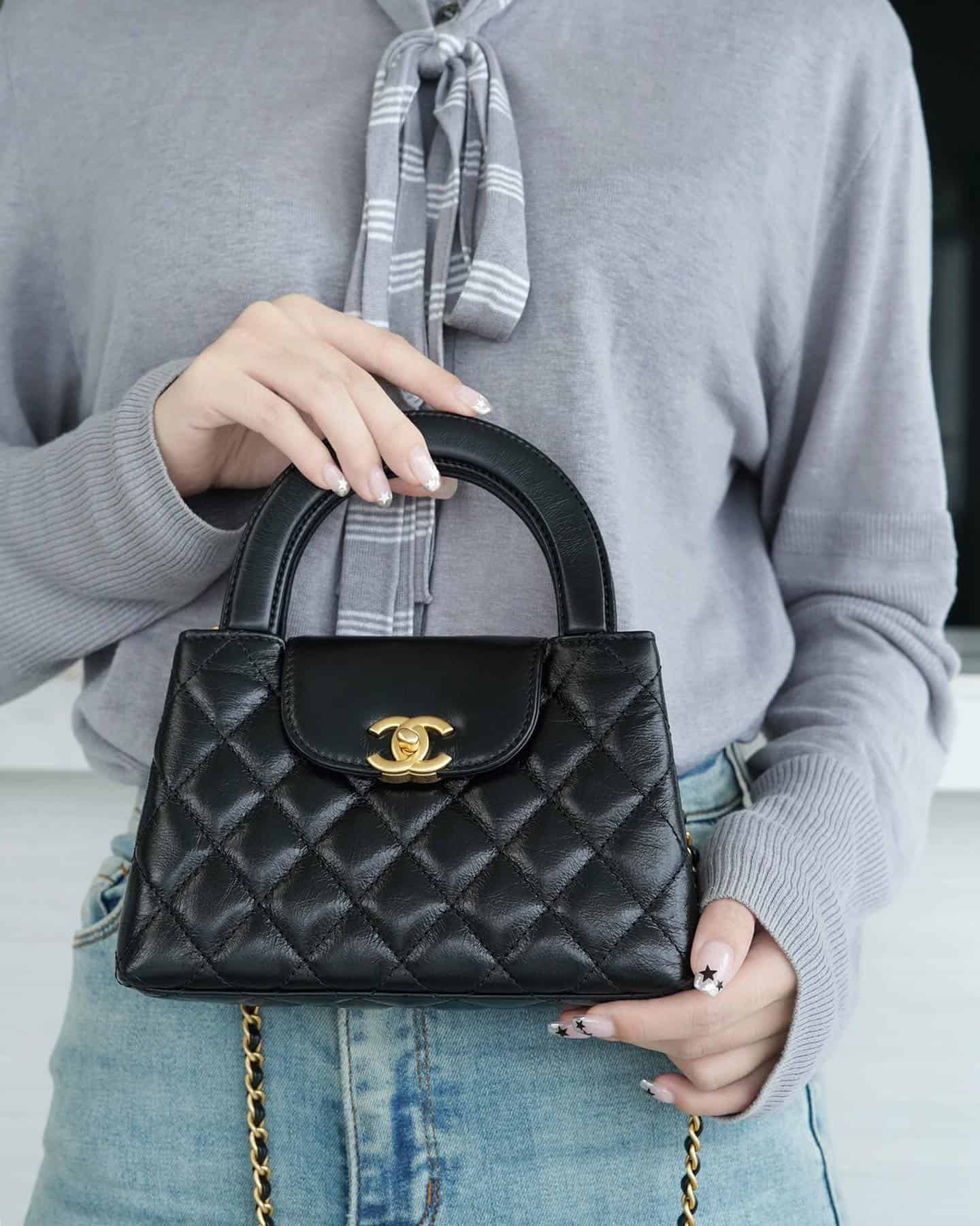 Black Chanel Kelly bag