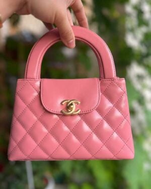 Pink Chanel kelly bag