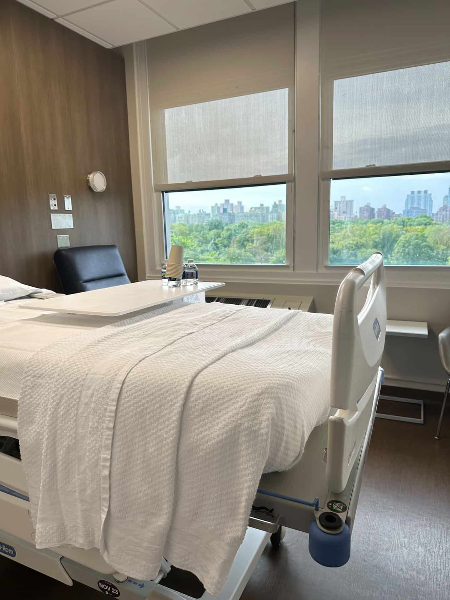 Private hospital room at Mt Sinai East Labor and Delivery