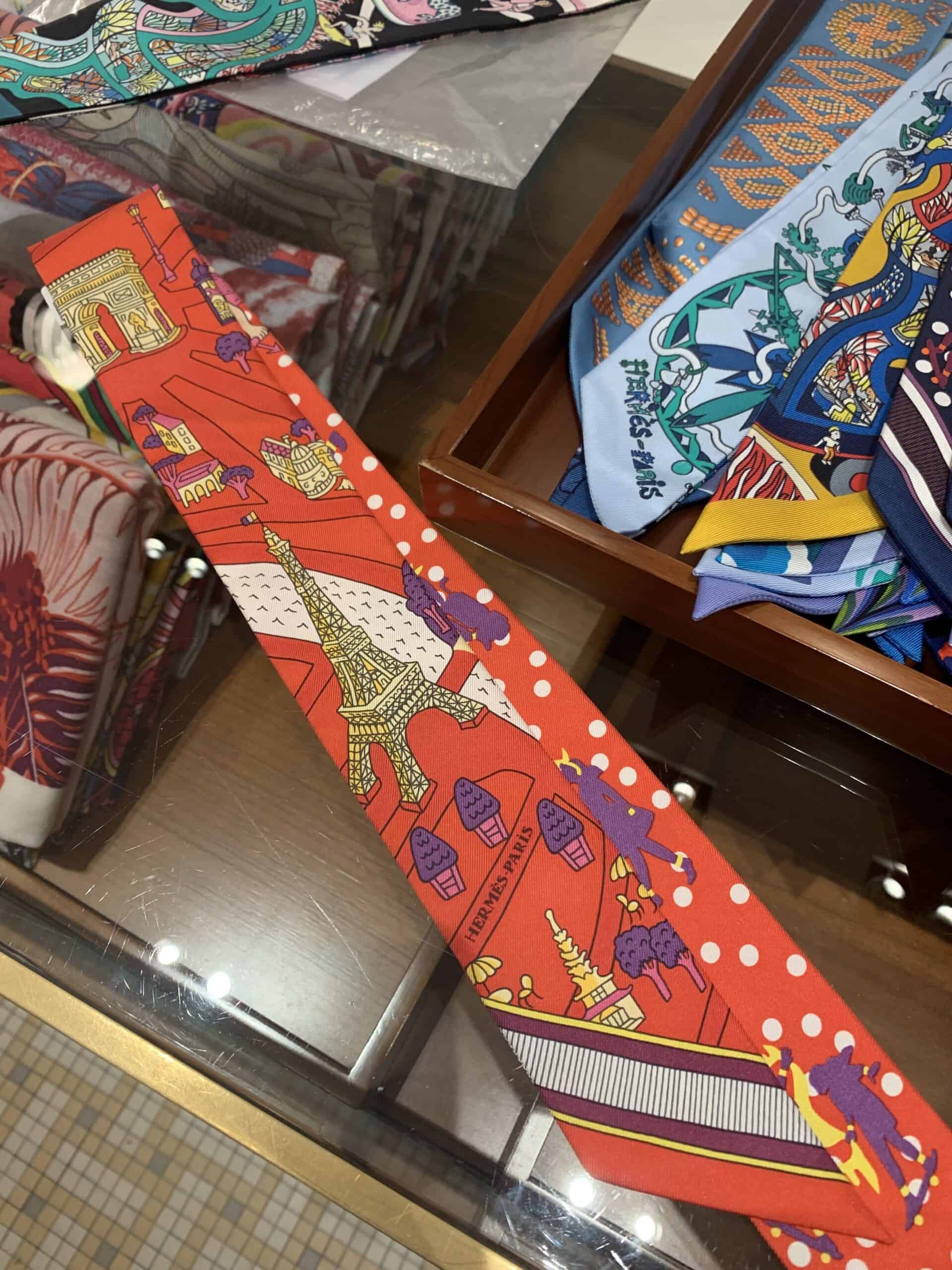 Hermes Twilly scarves for birkin